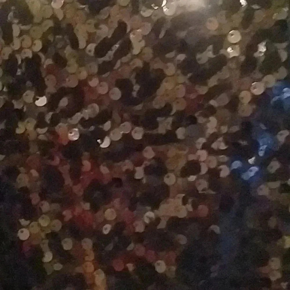 💙🐾 Black blouse with sequence. Slit sleeves - Picture 5 of 13